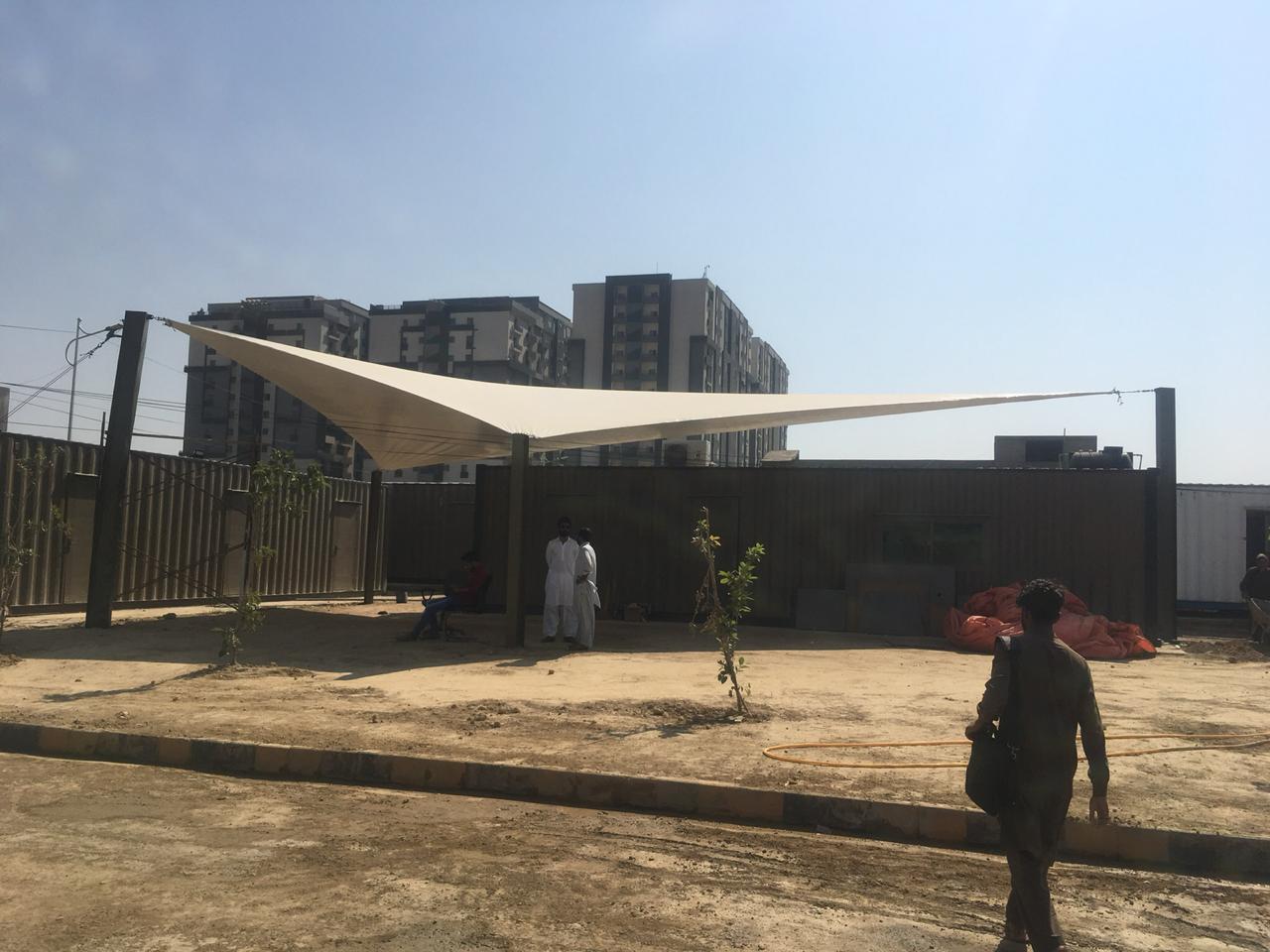 tensile prefab canopy