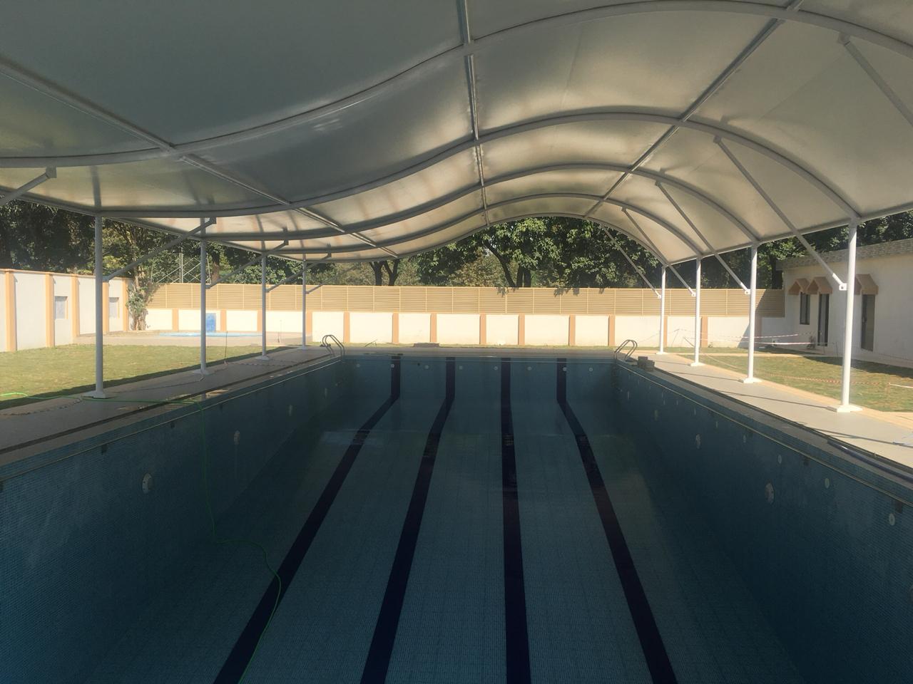 swimming pool shed
