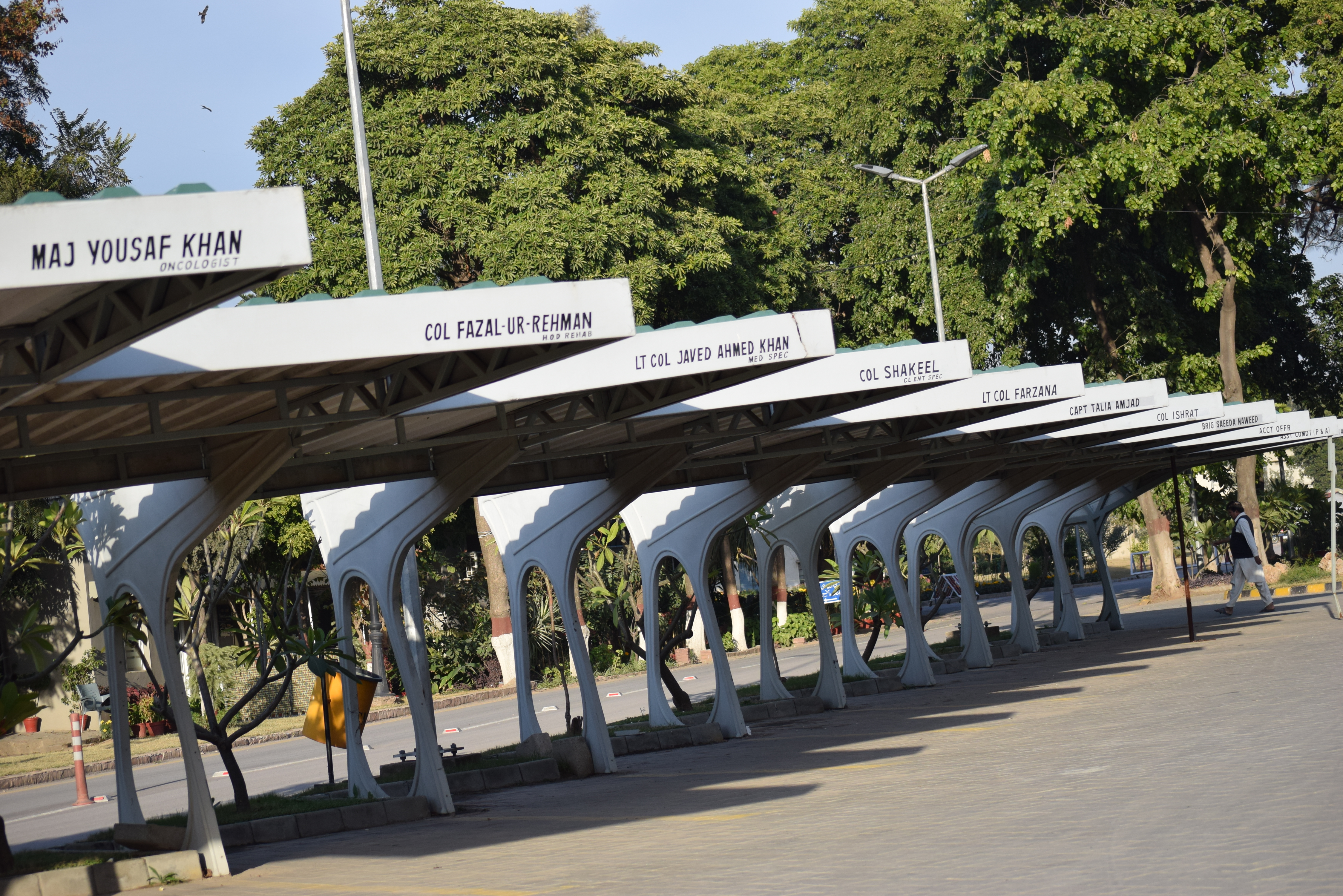 hospital car parking shed 