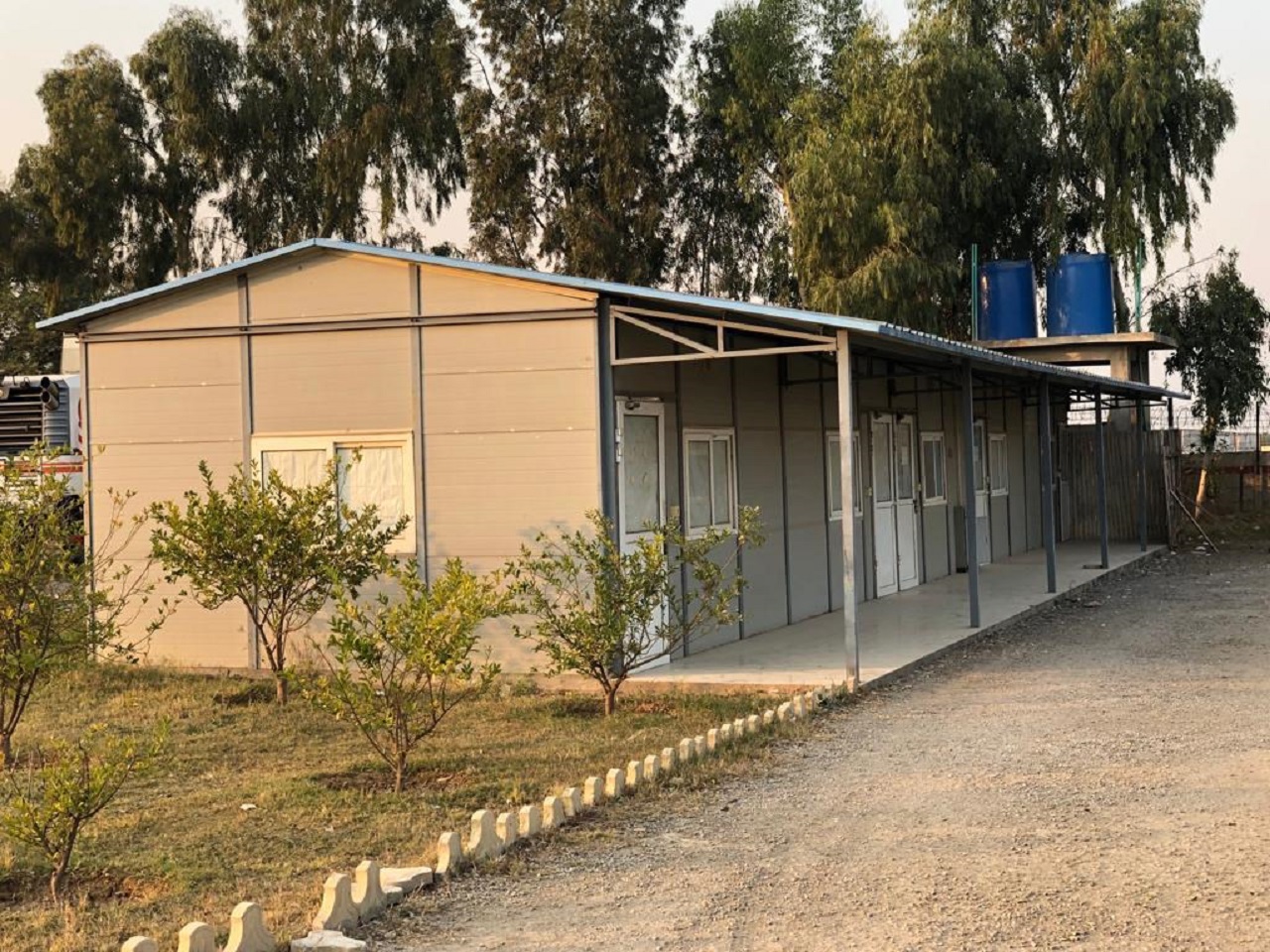 a view of prefab house from outside