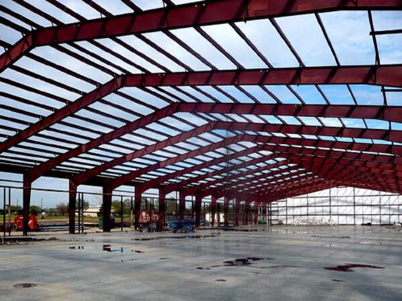 prefab steel construction building