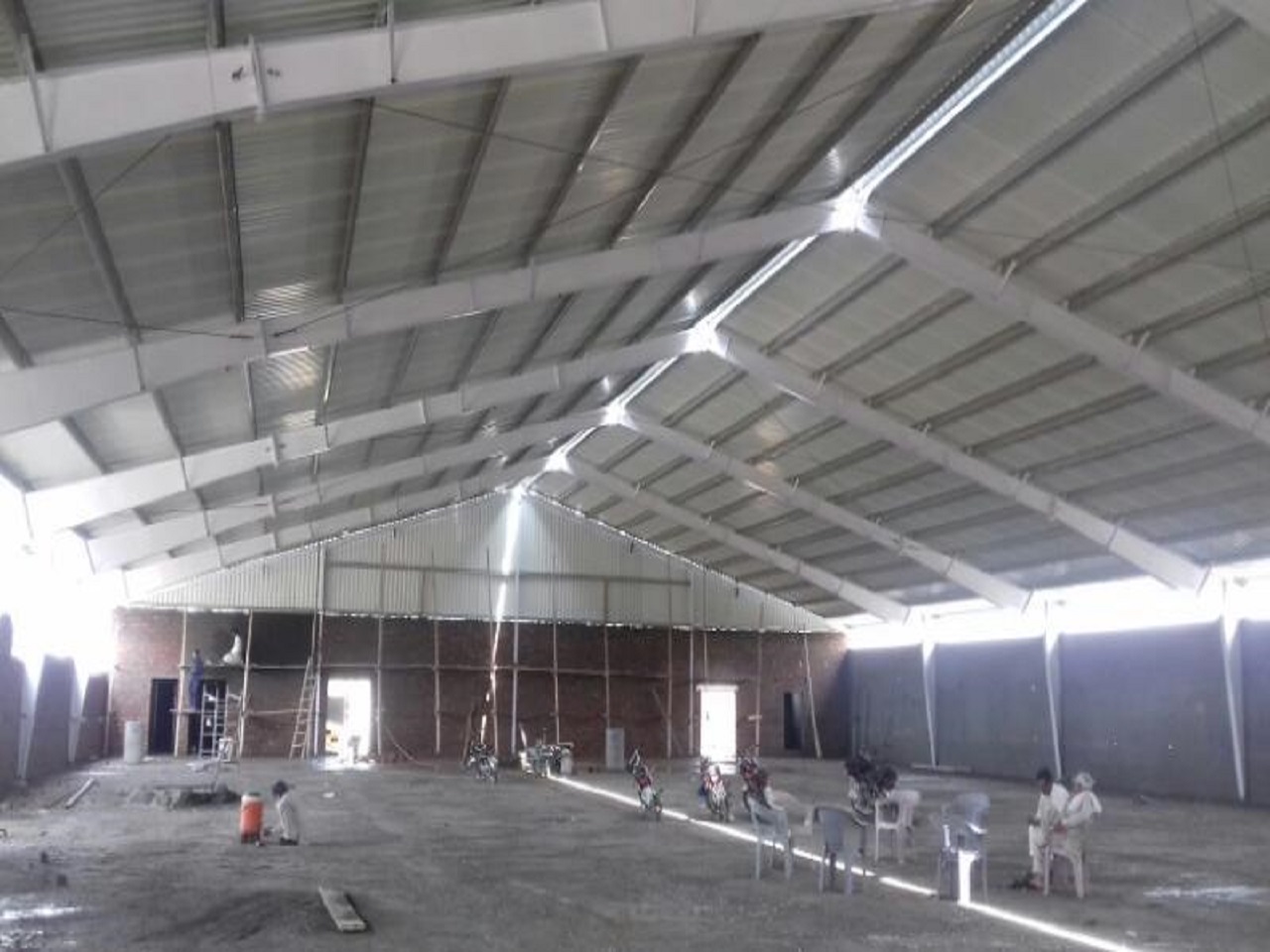 steel construction shed